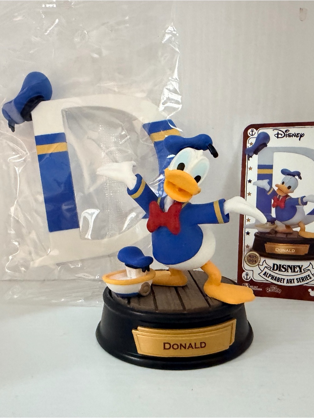 Disney Donald Duck Blue Figurine - Alphabet Art Series